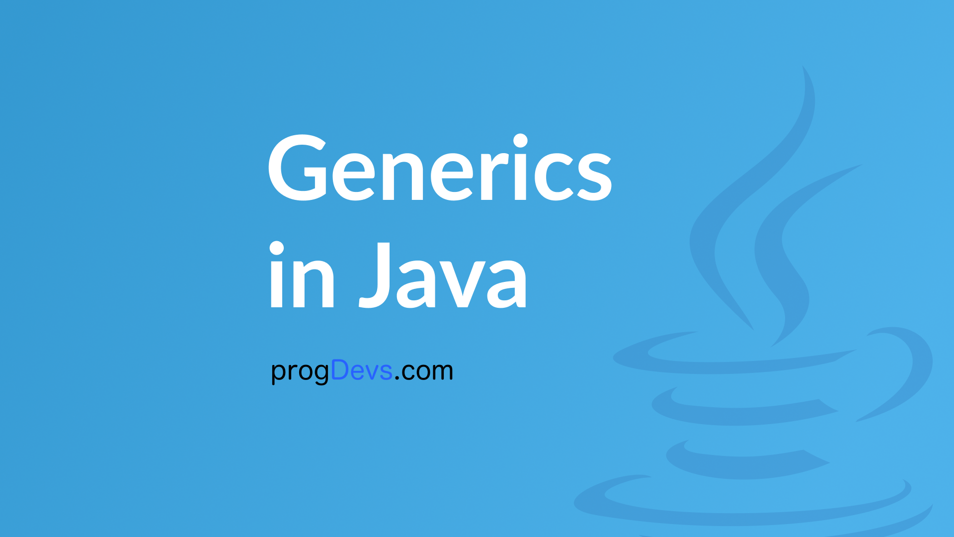Generics In Java Examples Tutorial Programming Java Python Swift C C C